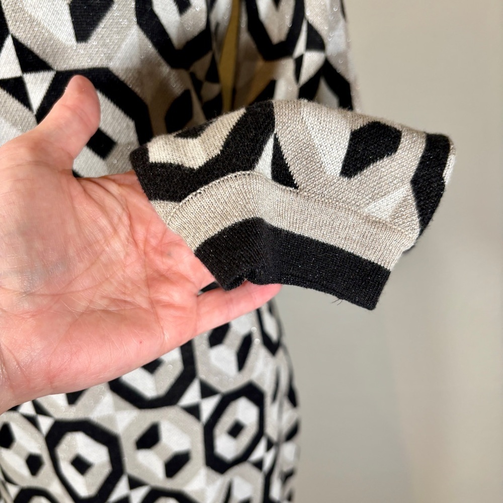 Boden Geometric Long Sleeve Sweater Dress Size 6 - Picture 5 of 9
